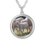 Flock Of Sheep Silver Plated Necklace at Zazzle