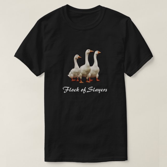 Flock of Slayers T-Shirt (Design Front)