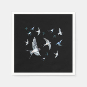 Flock of Swallows in Flight Napkins