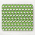 Flock Of Woolly White Sheep Pixel Art Pattern