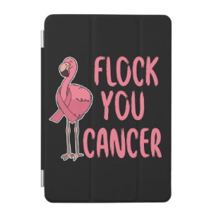 Flock You Cancer Flamingo Breast Cancer Awareness iPad Mini Cover
