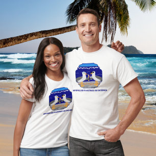 Flocktails on the Beach Funny Seagull T-Shirt