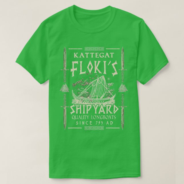 Flokis Shipyard Kattegat T-Shirt (Design Front)