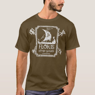 Flokis Shipyard Kattegat Viking Ship and Sword  T-Shirt