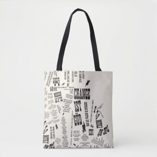 FLOMM guerrilla texts Tote Bag