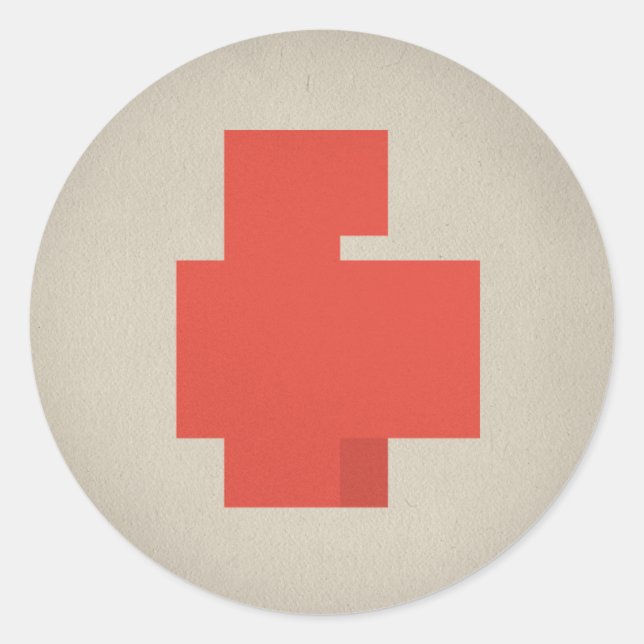 FLomm Heroes: POSITAVO! Classic Round Sticker (Front)