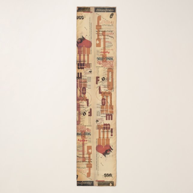 FLomm mouvement MANIFESTO Scarf (Front)