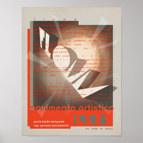 FLomm movimento artistico Poster