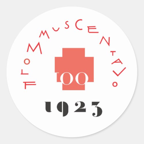 FLOMMus CENTAVo 100th ANNIVERsario Sticker