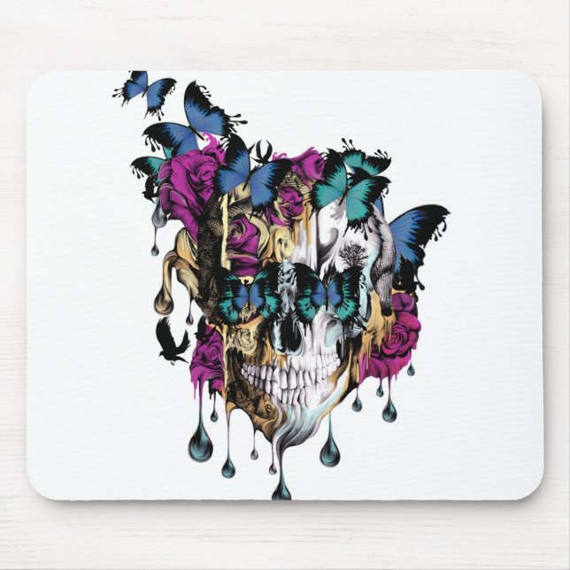 Flomo Skull Mouse Pad (Front)