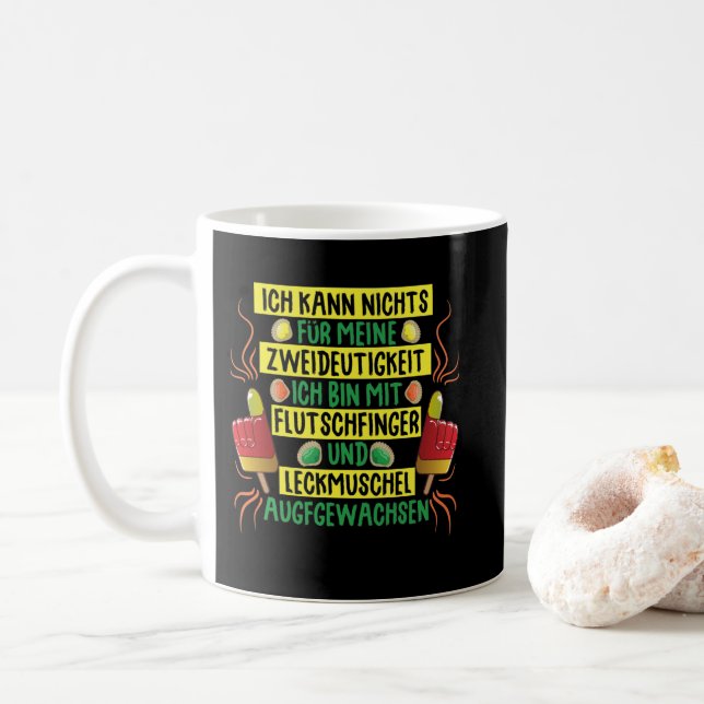 Flood fingers & tickle shell are ambiguous coffee mug (With Donut)