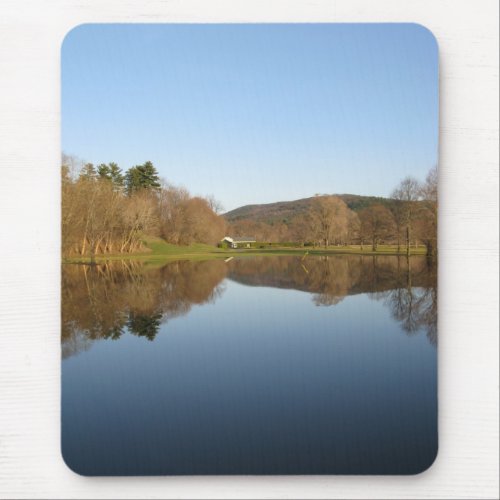 Flooded Golf Course Trees Reflection Mouse Pad
