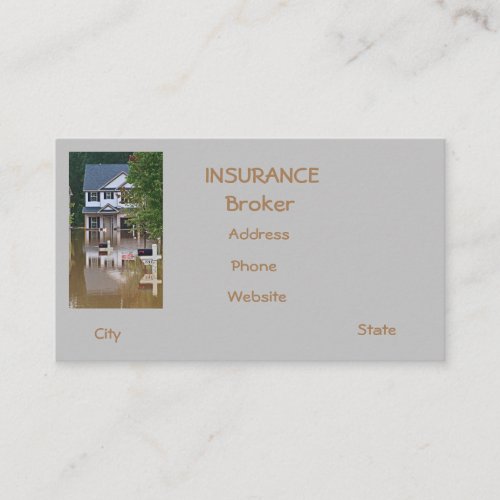 Flooded subdivision  business card