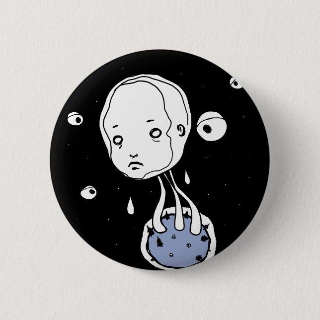 Flooding Planet Button (Front)