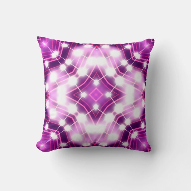 Floodlights background throw pillow (Front)