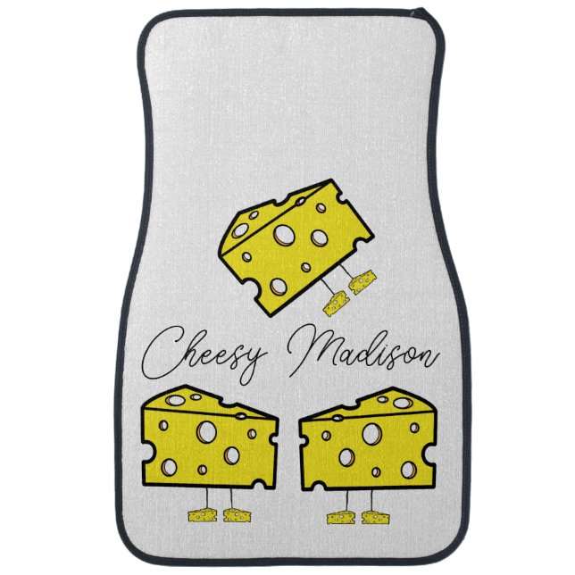 Floor Car Cheesy Cheese Car Floor Mat (Front)