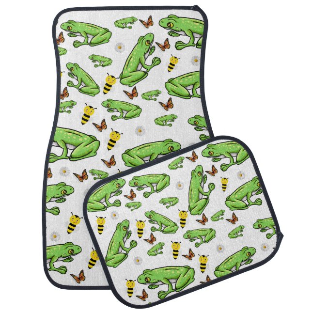 Floor car mats Frogs Bumblebee Butterfly (Set)