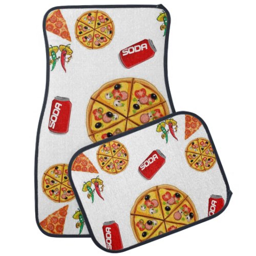 Floor car mats Pizza