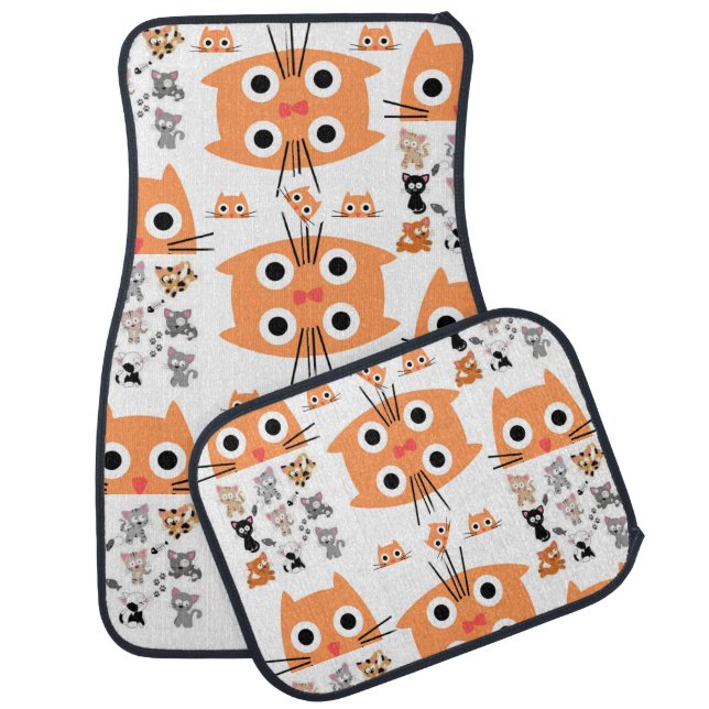 Floor car mats Whimsical Cats (Set)