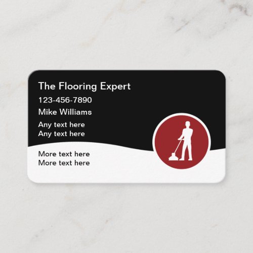 Floor Cleaning And Flooring Business Card
