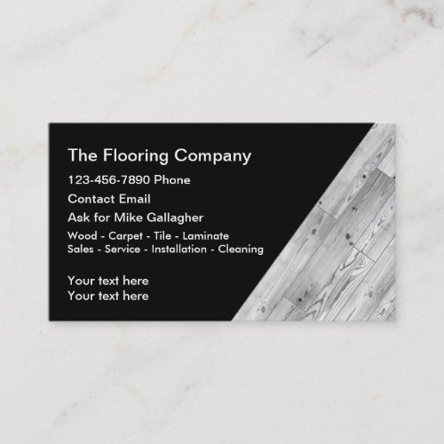 Floor Cleaning And Installation Business Cards