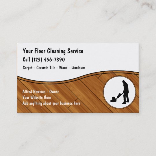 Floor Cleaning Business Cards | Zazzle.com