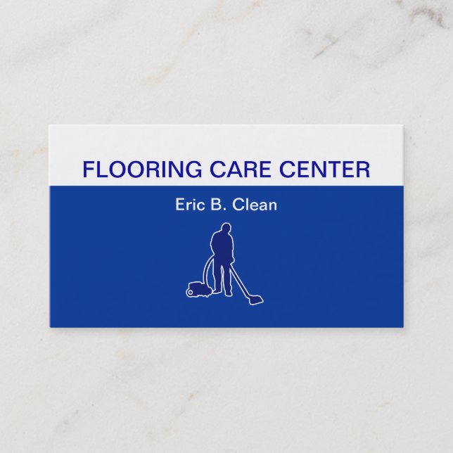Floor Cleaning Business Cards (Front)