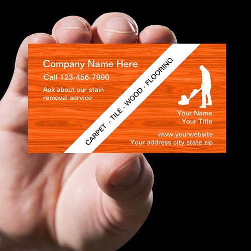 Floor Cleaning Business Cards