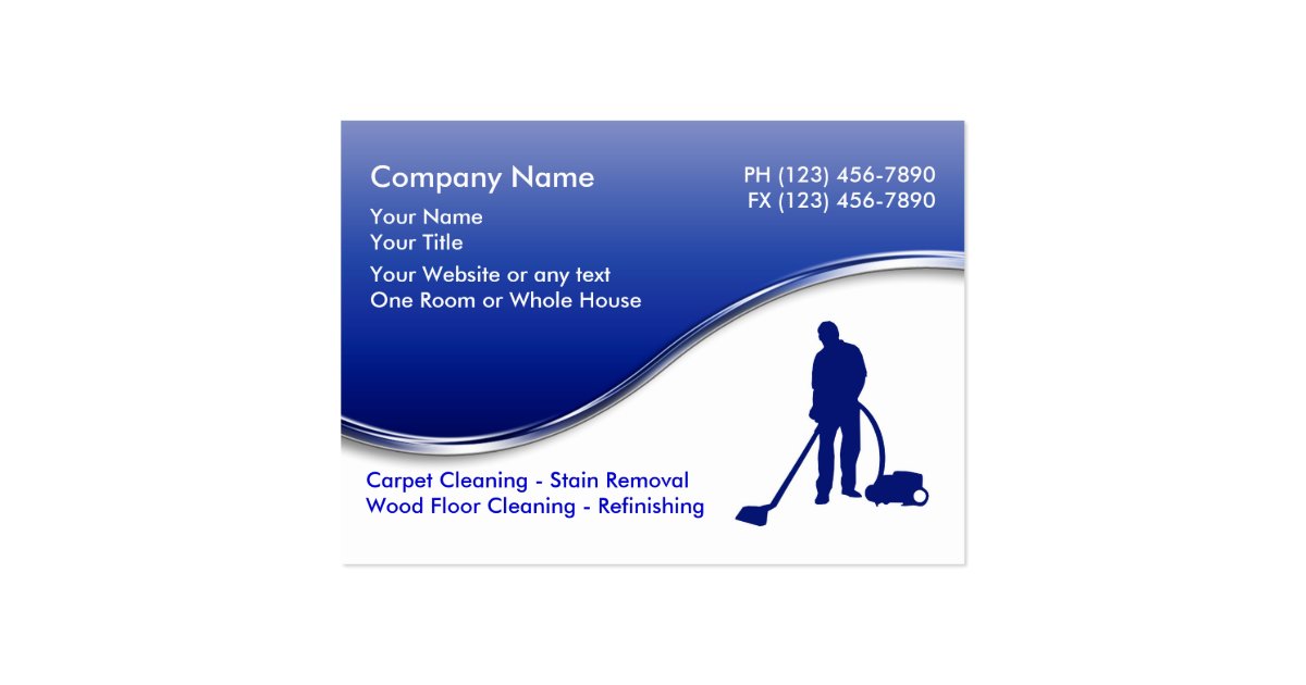 Floor Cleaning Business Cards | Zazzle