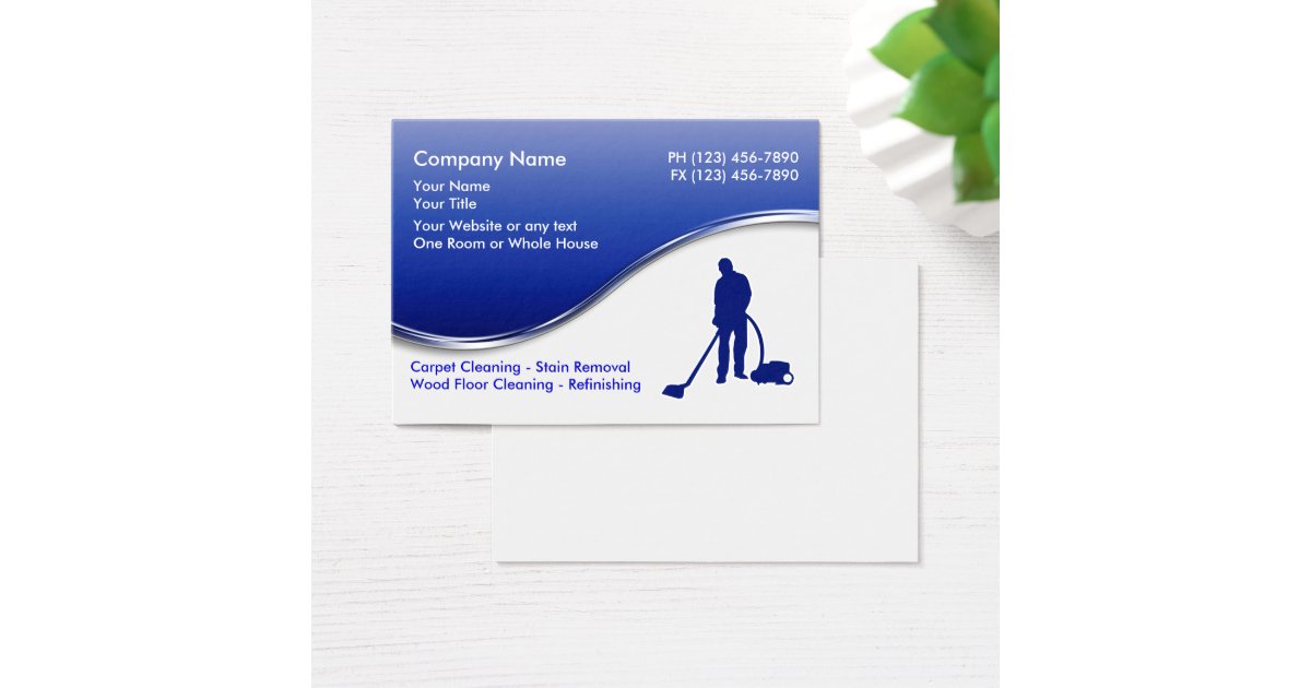 Floor Cleaning Business Cards | Zazzle