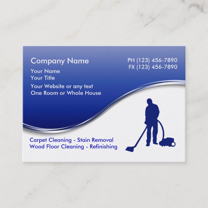 Floor Cleaning Business Cards