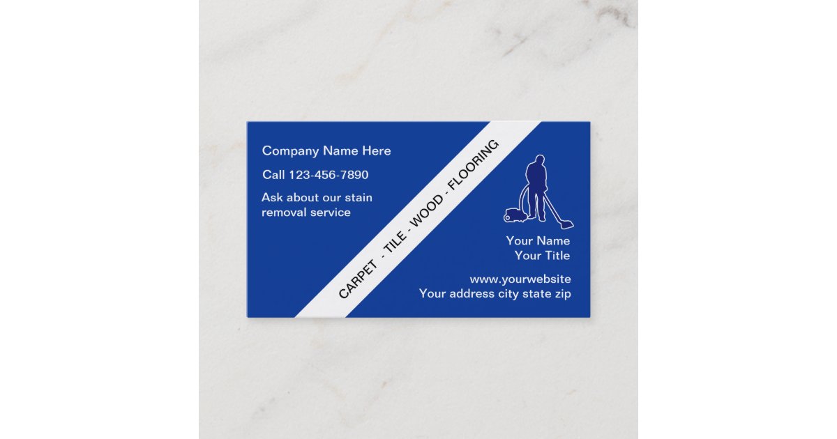 Floor Cleaning Business Cards | Zazzle