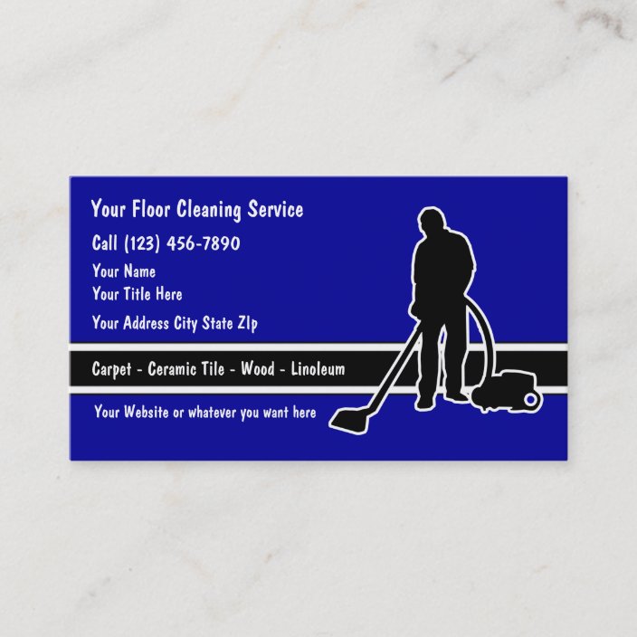 Floor Cleaning Business Cards | Zazzle.com