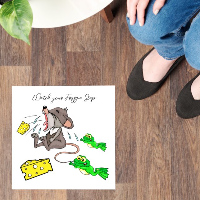 Floor Decal Frog Mushroom Floral Mouse Mice (Floor)
