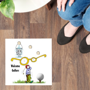Floor Decal Golfers Golf
