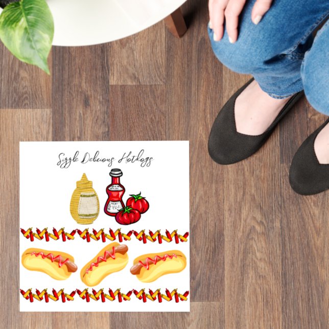 Floor Decal Hotdogs French Fries  (Floor)