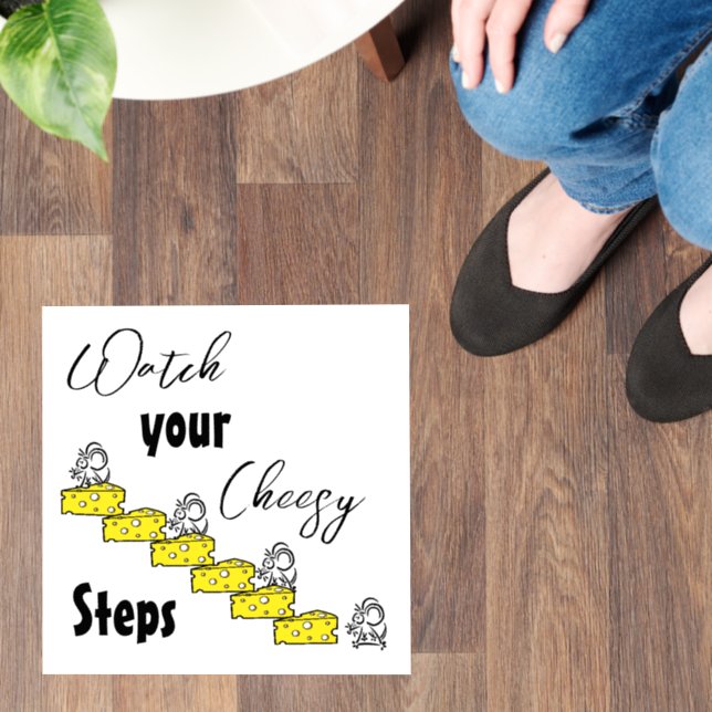 Floor Decal Mice Mouse Cheesy Steps  (Floor)