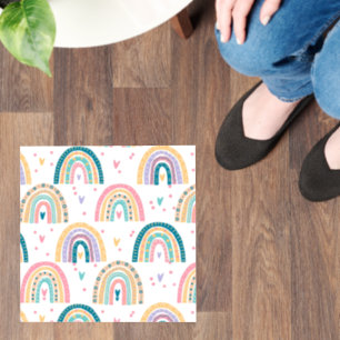 Floor Decal Watercolor Floral