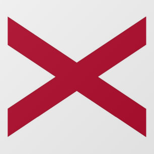 Floor Decal with flag of Alabama, U.S.