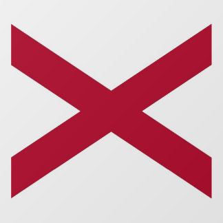 Floor Decal with flag of Alabama, U.S.
