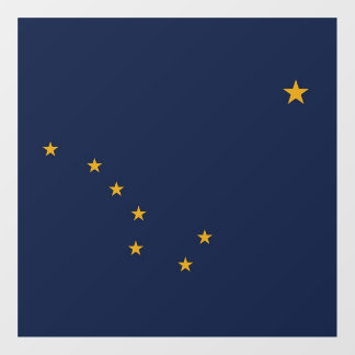 Floor Decal with flag of Alaska, U.S.
