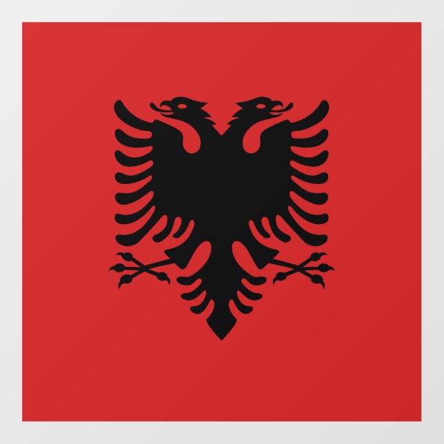 Floor Decal with flag of Albania (Front)
