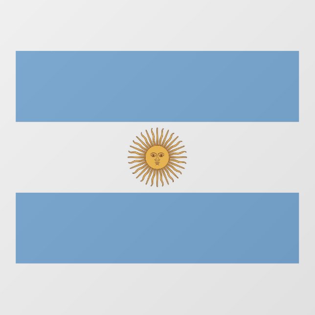 Floor Decal with flag of Argentina (Front)