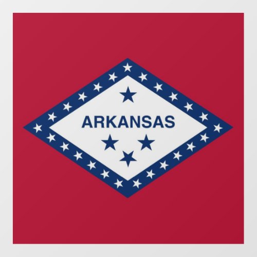 Floor Decal with flag of Arkansas US