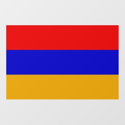 Floor Decal with flag of Armenia