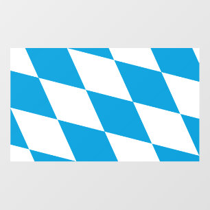 Floor Decal with flag of Bavaria, Germany