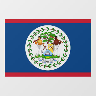 Floor Decal with flag of Belize