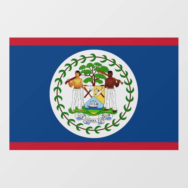Floor Decal with flag of Belize (Front)