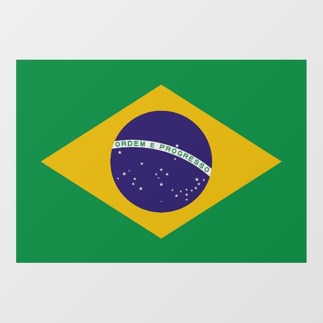 Floor Decal with flag of Brazil (Front)