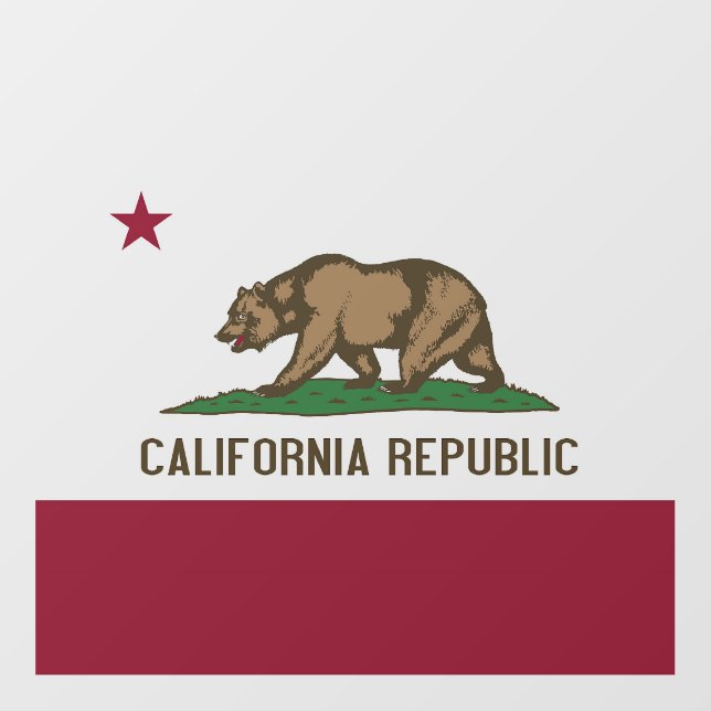 Floor Decal with flag of California, U.S. (Front)